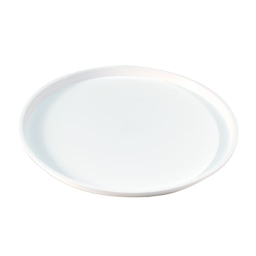 Essential 12" Round Tray with Spill Proof Ring, White